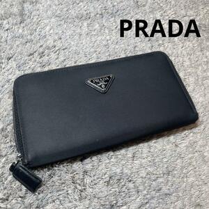 ★状態考慮★PRADA プラダ 長財布 ラウンドファスナー ナイロン