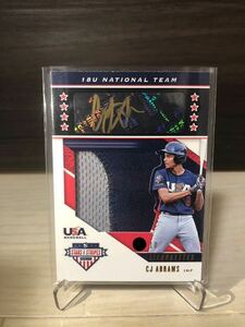 2019Panini USA baseball Stars&Stripes CJエイブラムス　10枚限定パッチオート　直筆サイン　ナショナルズ