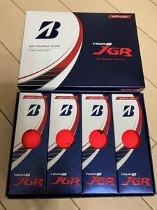 ☆新品☆JGR ツアーB ☆ブリヂストンゴルフ ボール☆マットレッド ☆1ダース12個☆送料無料