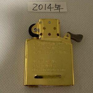 ZIPPO インサイドユニット ゴールド(ゴールドインナー) レギュラーサイズ　未使用品　2014年製