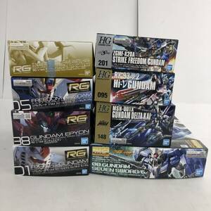 【1円～】ジャンク 組立済み/組立途中 ガンプラ プラモデル 8点セット RG HG MG バンダイ ※状態不良【ジャンク品】