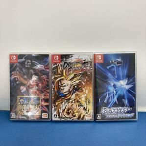 【1円～】Nintendo Switchソフト3本セット ポケモンブリリアントダイヤモンド ワンピース海賊無双4 ドラゴンボール 【中古品】の画像1