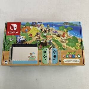[1 jpy ~]Nintendo Switch Nintendo switch Gather! Animal Crossing set body complete set * operation verification ending [ secondhand goods ]