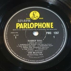 UK Original 初回 Parlophone PMC 1267 RUBBER SOUL / The Beatles Loud-Cut MAT: 1/1の画像7