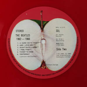 超レア! 極上品! UK Original 初回 APPLE PCS 1962~1970年 BLUE&RED VINYL / The Beatlesの画像7