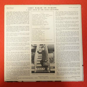 US Pacific Jazz PJ-1218 オリジナル The Chet Baker Quartet in Europe DGレーベルの画像2