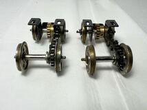 鉄道模型 車輪 ギア インサイドギア 軸間距離約30mm 車輪直径約16mm HOゲージ 車輌パーツ ジャンク_画像9