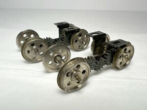 鉄道模型 車輪 ギア インサイドギア 軸間距離約30mm 車輪直径約16mm HOゲージ 車輌パーツ ジャンク