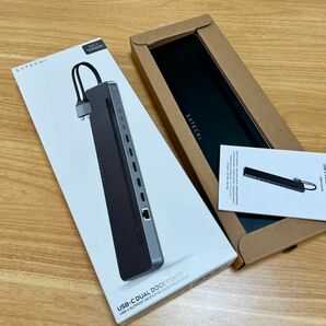 【ほぼ未使用】SATECHI デュアルUSB ドッキングステーション