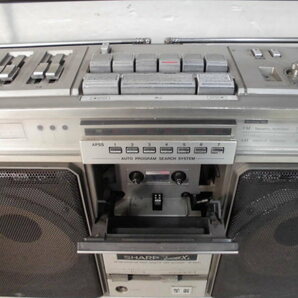 4-129♂SHARP/シャープ ラジオ付ステレオテープレコーダー ラジカセ 当時物 GF-505ST♂の画像4
