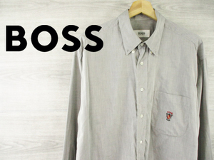 春物 HUGO BOSS●ヒューゴボス＜コットン 長袖シャツ＞●M1019c