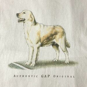 90’s OLD GAP Tシャツ 白タグ アニマル 犬 ドッグ 染み込み USA製 ヴィンテージ 紺タグ デカタグ