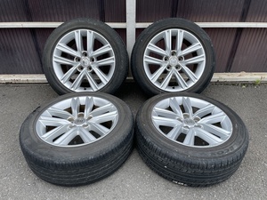 TOYOTA トヨタ AWS210 GRS210 クラウン ハイブリッド アスリート 前期 純正 215/55R17 5H PCD114.3 ヨコハマ&ダンロップ 中古品