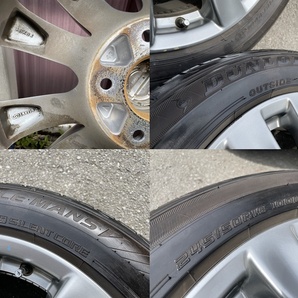 NISSAN ニッサン Y51 HY51 フーガ 前期 純正 245/50R18 5H PCD114.3 ENKEI エンケイ製 ハイグロス ダンロップ ルマン 2021年製 中古品の画像6