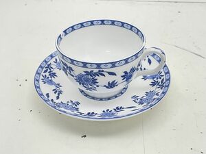 Y368-N41-3 MINTON BLUE DELFT ミントン ブルーデルフト カップ＆ソーサー ブランド 洋食器 茶器 ティー 現状品②