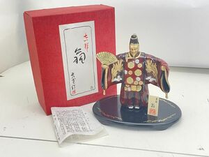 Y357-N30-1968 吉祥 翁 秀雪作 能 置物 飾り インテリア 現状品②