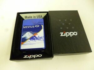 W578-N34-1376★ Zippo ジッポー MEVIUS メビウス 富士山 10th Anniversary オイルライター 喫煙具 現状品①★