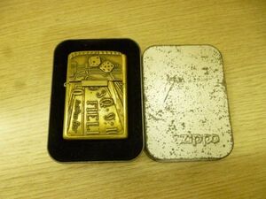 Y871-N35-396◎ Zippo ジッポー カジノ Dont Pass Bar メタル貼り 喫煙具 オイルライター 現状品①◎