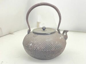 Y324-N36-1634 鉄瓶 龍文堂 茶道具 煎茶道具 急須 湯沸かし 鉄器 時代物 金属工芸 古美術 アンティーク 現状品②