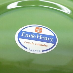 Y200-N37-1000 Emile Henry エミールアンリ 小皿 グリーン 5枚 セット 食器 陶器 プレート 現状品③の画像3