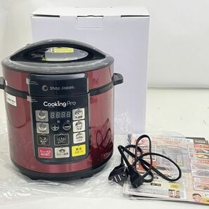 Y028-N35-1643 Shop japan ショップジャパン 電気圧力鍋 Cooking Pro クッキングプロ FN006103 調理器具 箱 説明書 レシピ付き 現状品②の画像1