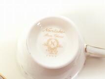 Y233-N38-339 Noritake ノリタケ 花更紗 カップ＆ソーサー ペア2客 洋食器 茶器 ティーカップ 箱あり 現状品③_画像6