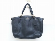 Z274-N39-142 COACH コーチK1780-F36675 トートバッグ レザー ブラック H25cm×W34cm×D5.5cm 現状品③_画像1