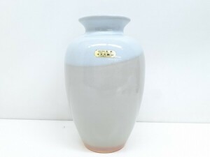 Y268-N35-1618 萩焼 椿窯 天鵬山 花瓶 高さ約22cm 陶器 花器 フラワーベース インテリア 現状品③