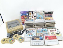 Z205-N37-835 任天堂 Nintendo スーパーファミコン SFC SHVC-001 本体+ソフト 30点 まとめ 現状品③_画像1