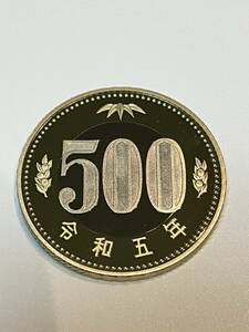 令和5年 プルーフ貨幣セット　出し 500円 硬貨　完全未使用品　１枚 　送料全国94円 ペーパーコインホルダー発送