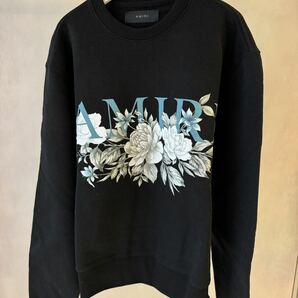 【AMIRI】FLORAL AMIRI LOGO CREWの画像1