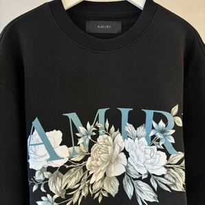 【AMIRI】FLORAL AMIRI LOGO CREWの画像2