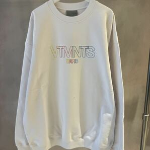 【VTMNTS】logo sweatshirt BLACKの画像1