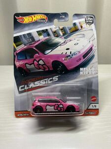 ホットウィール プレミアム MODERN CLASSICS HONDA CIVIC EG / ホンダ シビック / HELLO KITTY