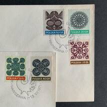 【ＦＤＣ／初日カバー】１９７１年★ポーランド★フォークロアアート　　　　　_画像2