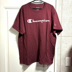 3 チャンピオン 赤 バーガンディ 半袖Tシャツ Lサイズ champion