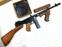 未発火★MGC★THOMPSON トンプソン M1921 ドラムマガジン CPカート仕様/SMG刻印/金属製/モデルガン/美品 _画像3