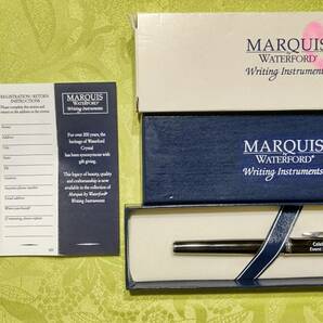 429 MARQUIS WARWEFORD Writing Instruments ウォーターフォード ボールペン 筆記確認 2014年 ノベルティ ケース入り