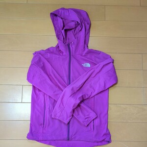 NORTH FACE◆ナイロンジャケット/S/ナイロン/YLW/NPW21209/SWALLOWTALL HOODIE【レディースウェア】紫