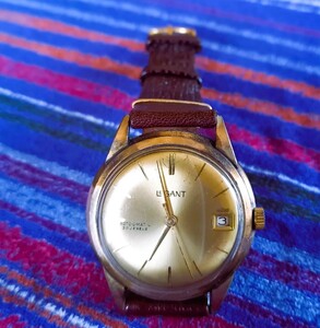LEGANT(Montgomery Ward&co) 1960 period ~1970 period made self-winding watch 30 stone 10K RGP( gold trim ) stainless steel back Junk!