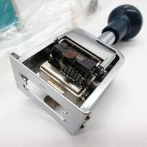 新品・未使用 デッドストック 廃盤 UCHIDA ウチダ NUMBERING MACHINE ナンバリング C-7 小文字7桁 内田洋行◆スタンプ ハンコ/B20_画像4