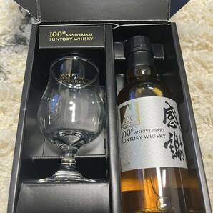 【非売品】SUNTORY ウイスキー 感謝 100周年記念品グラス 付きの画像2