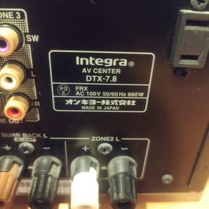 ONKYO Integra DTX-7.8 AVアンプ ジャンク扱いの画像3