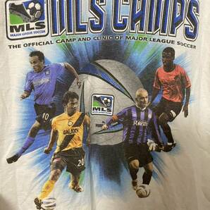 希少！MLS(メジャーリーグサッカー)2004 MLS CAMPフォトプリント Tシャツの画像2