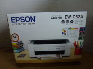 新品　未開封　エプソン カラー プリンター インクジェット複合機 カラリオ EW-052A 