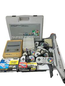 o04-196a//[ present condition goods ] Super Famicom summarize body case controller soft operation not yet verification Junk Nintendo nintendo 