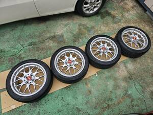 MINI CLUBMAN R55 ミニクラブマン BBS RG-R 17インチ×クムホ 7部山セット SS240404-A