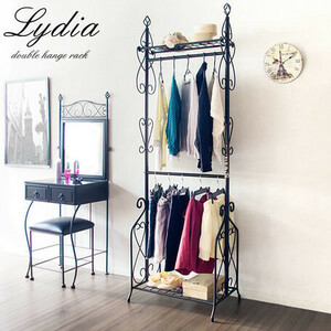  new goods @ double hanger rack Lydia DS-HS3226N/ black 