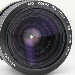 【完動品】MINOLTA NEW X-700 ブラック MD ZOOM 35-70mm F3.5 レンズ付き フィルムカメラ 一眼レフ MF シャッター〇 露出計〇 の画像9