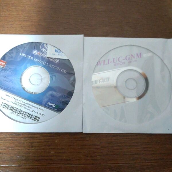 2枚★sapphireDRIVERINSTALLATION CDBuffalo バッファロー WLI-UC-GNM 設定CD